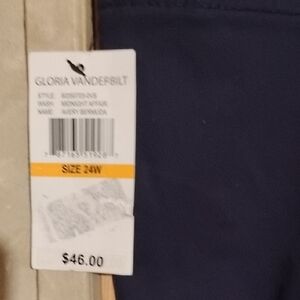 Gloria Vanderbilt Dark Navy Bottoms